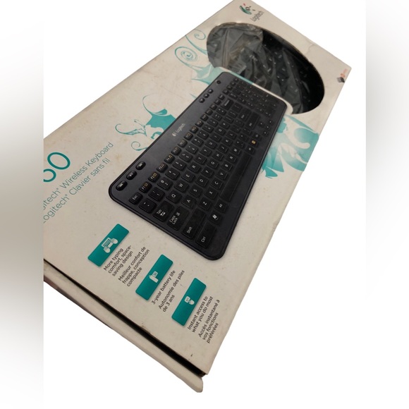 Logitech K360 Wireless Keyboard with Unifying receiver and original box - Picture 8 of 8